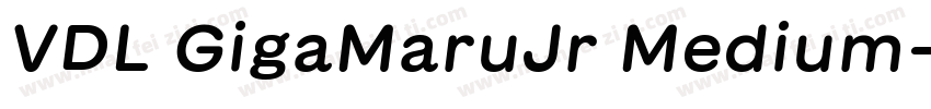 VDL GigaMaruJr Medium字体转换